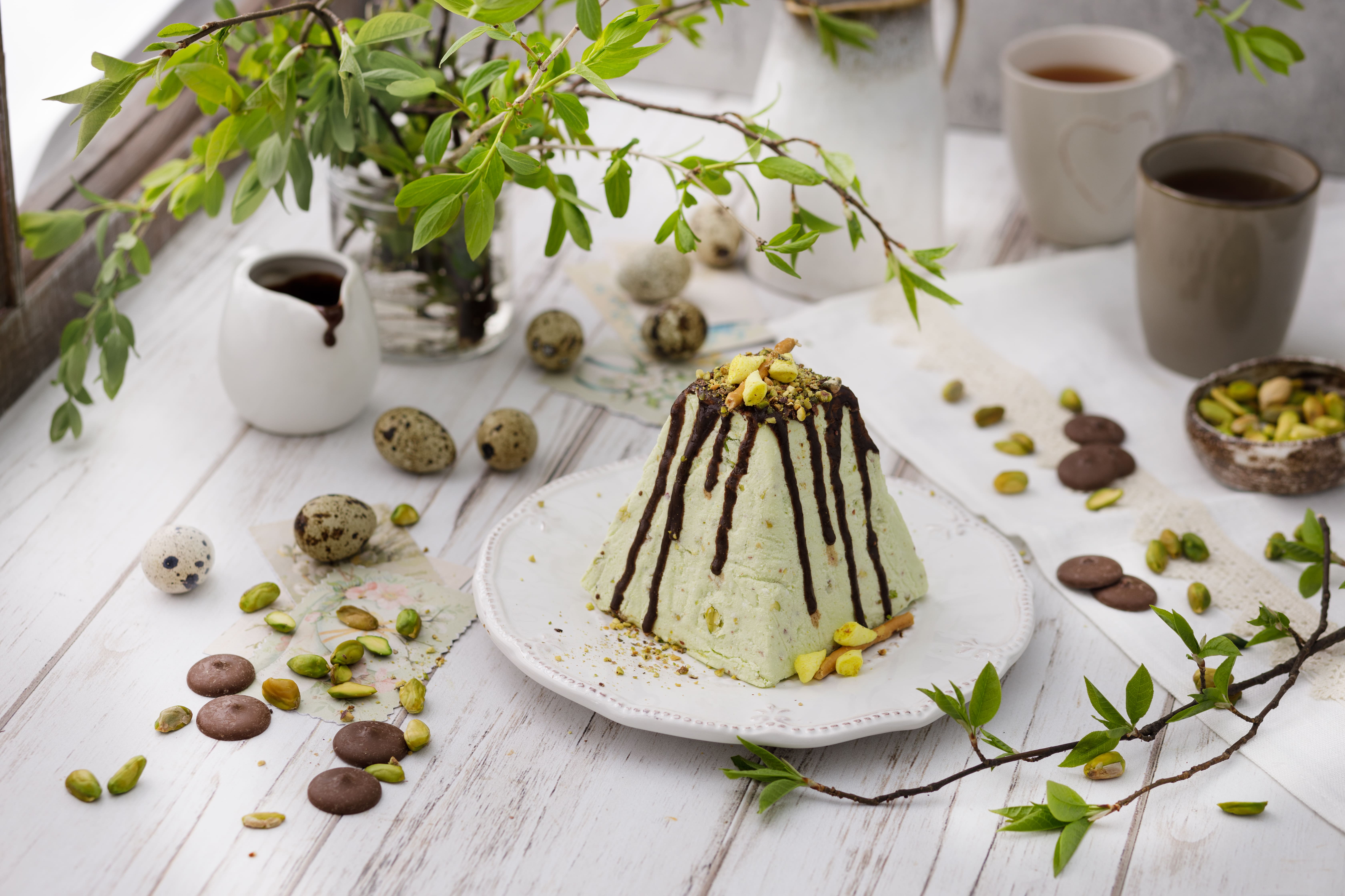 Творожная пасха с фисташковым вкусом