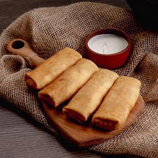 Блинчики постные с капустой