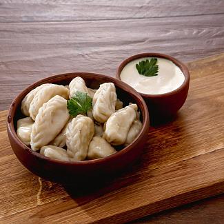 Вареники с картофелем, луком 